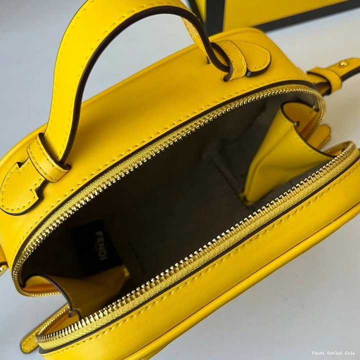Cheap Yellow In Calf Leather Mini O'Lock Camera Case Fendi 0823